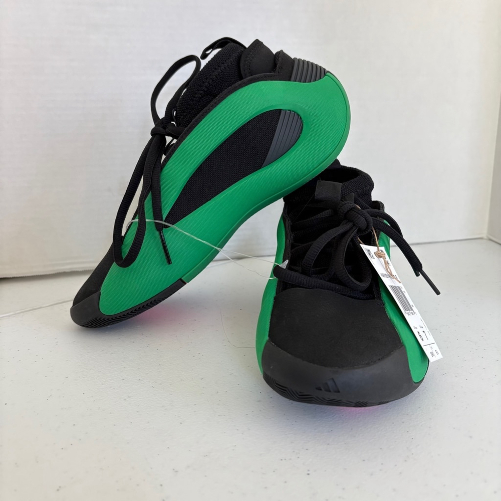 Adidas Harden Vol 8 Men's Basketball Shoes Sz 6 men, 7 women Green Black